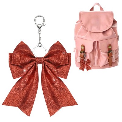 Für Team Frauen  Cheer Bow Schlüsselanhänger 17x12,5cm Geschenk-Set Rot