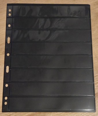 Leuchtturm VARIO 8S schwarz doppelseitige Einsteckseiten - Wählen Sie Ihre gewünschte Menge