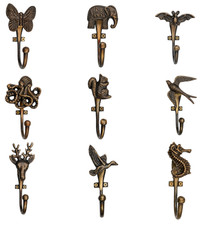 Heavy Duty Metal Coat Hooks Wall Mounted Hat Robe Towel Hook Entryway Hanger