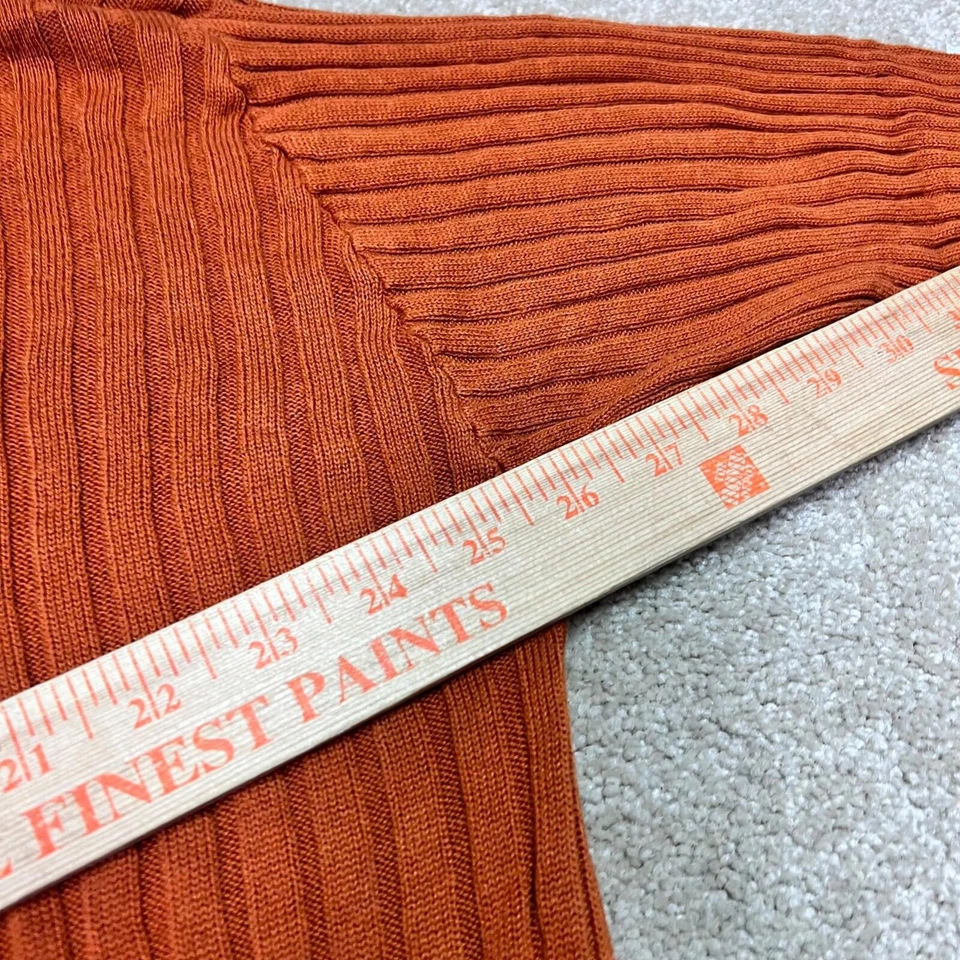 RVCA Sweater Women’s Orange Long Sleeve Pullover Size Small - Image 3 of 4