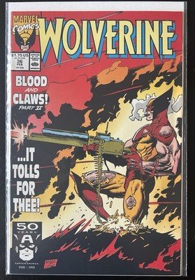 Wolverine (Vol 2) #36, Feb 91, Marvel Comics, BUY 3 GET 15% OFF