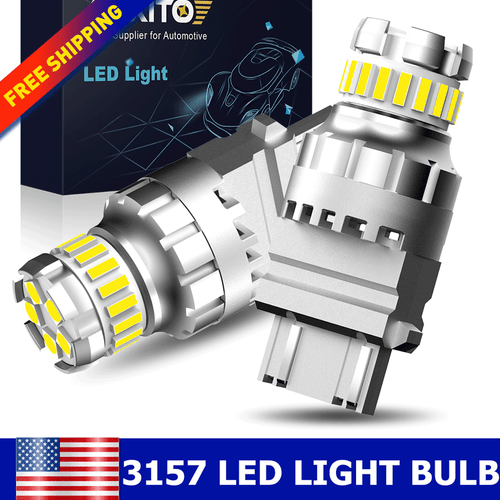 AUXITO LED Turn Signal Light Bulb Anti Hyper Flash 3156/3157 White/Amber/Red 2/4 - Picture 13 of 18