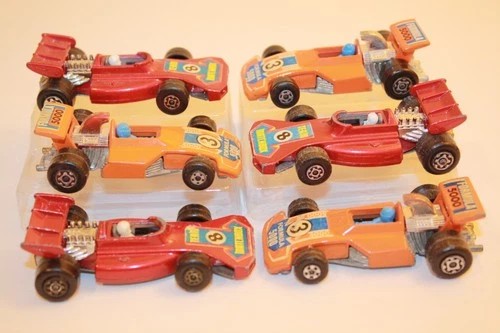 6 Vintage 1973-1975 Matchbox Superfast Race Cars FORMULA 5000 / TEAM MATCHBOX