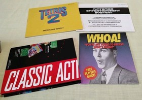 Nintendo Tetris 2 NES Complete Box & Instructions Inserts Poster