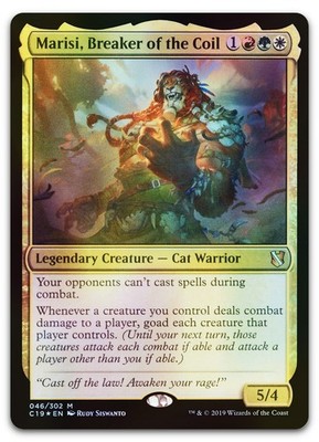 Marisi, Breaker of the Coil #46 (Foil) (NM) Commander 2019 C19 Magic MTG