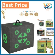 Archery Target Block 16x18 All-Side Portable Black Foam for Bows Under 45lbs