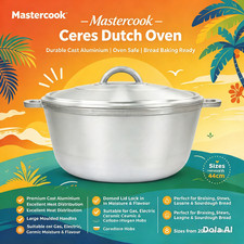 Jamaican Caribbean Dutch Pot Casserole Oven Heavy Duty Dutchie 20/22/26/20/44cm