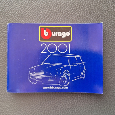 BBURAGO / burago - Mini Modell Faltblatt Katalog - 2001