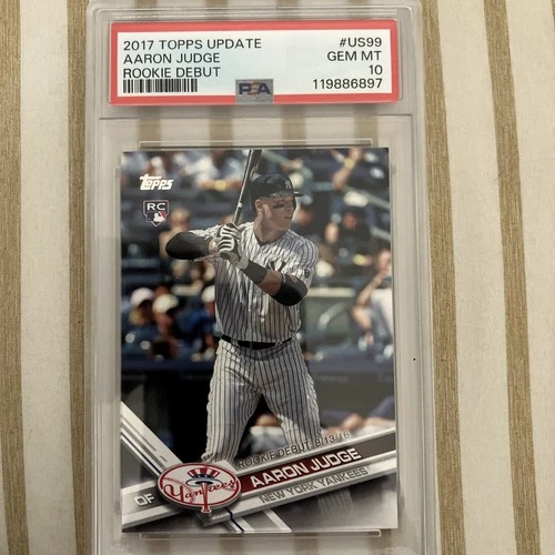 2017 TOPPS UPDATE #US99 AARON JUDGE RC PSA 10