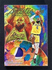 2022-23 Panini Court Kings LeBron James Gold Artistic Endeavors Jersey Patch /10