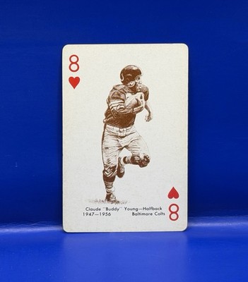 1963 Green Back Claude ''Buddy'' Young Baltimore Colts #8 HEARTS