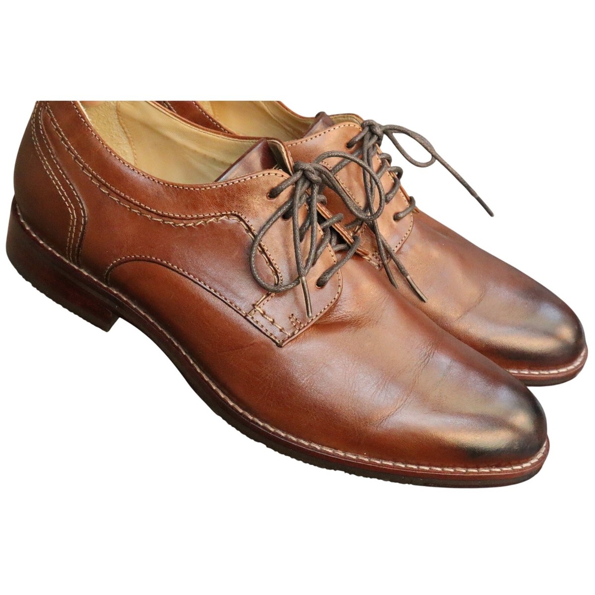 Johnston & Murphy Dark Brown Leather Oxfords Johnston & Murphy Wingtip Leather Oxford Shoes Sz 8.5 M  main image 2
