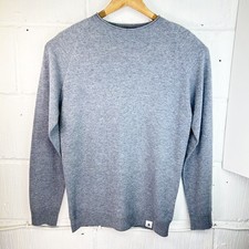 Aquascutum London Mens Sweater Jumper Grey Size Small Cashmere Blend