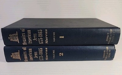 Memoirs of American Jews 1775-1865. Volume One And Two Signed See For Condition 