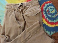 CUT OFF vtg Ralph Lauren mens shorts Military Adjustable Size 30 tan polo