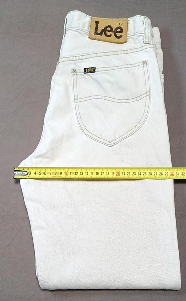 Men Lee Jeans White Denim 32