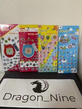 Tamagotchi Bubble Wrap Stickers 2  Tamagotchi Sparkly Stickers 2 Set of 4 New