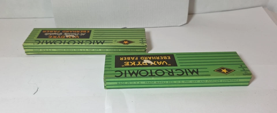 24 VINTAGE EBERHARD FABER-VAN DYKE-600-5H-F Graphite PENCILS -in box USA - READ - Image 3 of 4