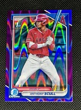 Anthony Scull RC SN 2024 Bowman Chrome 1st Purple RayWave /250 #BCP-107 Angels🔥