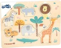 Small Foot - Setzpuzzle Safari, 11701, Holz Steckpuzzle Puzzle