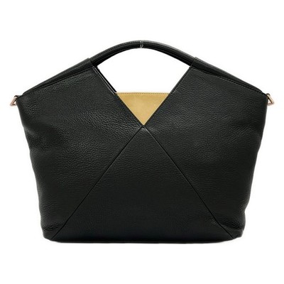ECCO Black Beige Leather Handbag