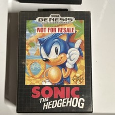 Sonic the Hedgehog Sega Genesis, Not for Resale, Complete in Box, Tested