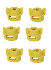 Pack of 6 - Quick TeeJet Yellow Nylon Cap For Flat, TP Standard & XR Style Tips