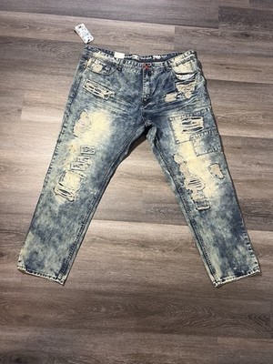 Jordan Craig Legacy Edition Jeans Men 44x32 Raphael Patchwork Distressed *NEW*