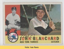 1960 Topps Johnny Blanchard #283 READ a5h