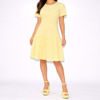 60s Vintage Pastel Yellow Drop Waist Pleated Day Dress Short Sleeve Womens S 4 | eBay 60s Vintage Pastel Yellow Drop Waist Pleated Day Dress Short Sleeve Womens S 4 | eBay