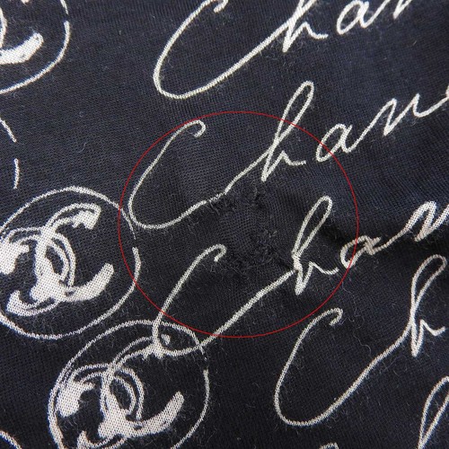 CHANEL Coco Mark Camelia Modal senza maniche P27871V17451 donna nero beige Appa - Foto 4 di 7