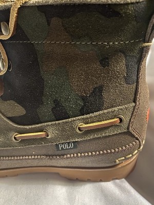 Polo Country Ralph Lauren Ranger Mid Camo Brown Suede Leather