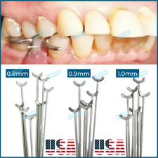 20Pcs Dental Ball Retainer J Clasp Oblique Clasps Bars Y-Type Scheu Style USA