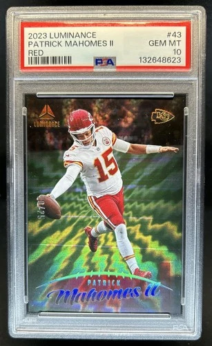 2023 Panini Luminance Patrick Mahomes II Red #/25 Chiefs PSA 10 GEM MINT