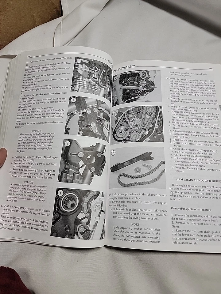 2008 2009 Clymer Kawasaki KLR650 Service Repair & Maintenance Manual M240 - Image 4 of 4