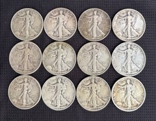 Lot of Random 5 pieces Walking Liberty Half Dollars