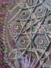 EAPG NUCUT Imperial Glass Relish Dish with Sawtooth Edge and Starburst Pattern — photo 2
