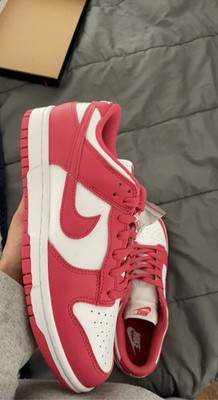 Nike Dunk Low Pink White Colorblock Low Top Athletic Sneakers