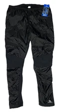 *DEADSTOCK* Bellwether Men's Black Nylon Tight Cycling Pants; Made in USA; 2XL