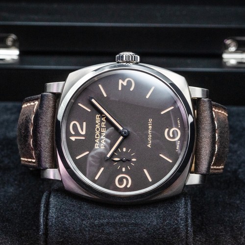 Panerai Radiomir 1940 3 Days PAM00619 45mm Titanium Brown Dial Box Papers 2017