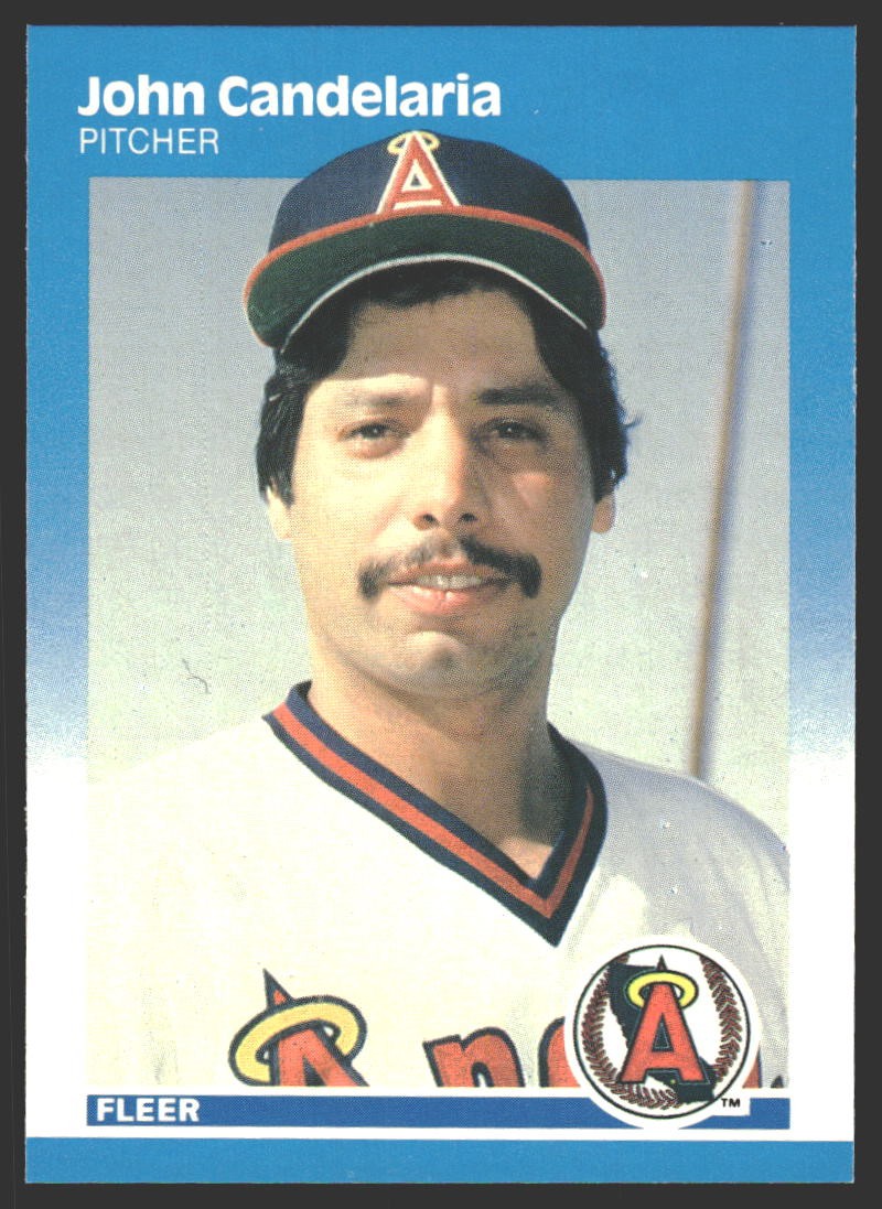 John Candelaria #75 1987 Fleer Glossy California Angels