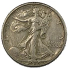 1929-D AU Walking Liberty Half Dollar 50C Silver Almost Uncirculated