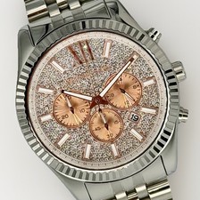MICHAEL KORS Lexington MK8515 Crystal Pave Dial Unisex Wristwatch