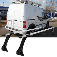 63" Roof Rack Cross Bar Rain Gutters Rails 130LB For Ford Transit Connect 14-25