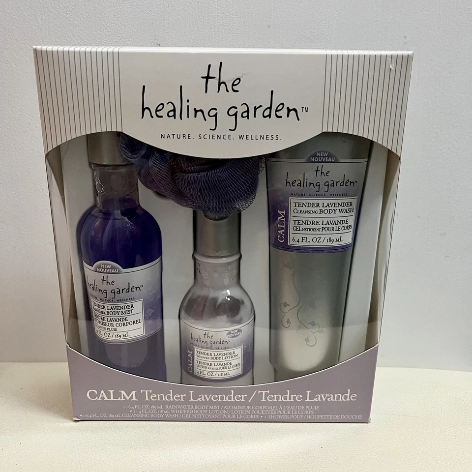 The Healing Garden CALM Tender Lavanda Body Mist Body Wash Loción Juego de 4 Difícil de Encontrar Foto 2 de 4