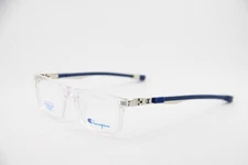 CHAMPION SNACK C03 CLEAR SILVER BLUE AUTHENTIC FRAMES EYEGLASSES 49-16