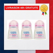 Narta Déodorant Femme Bille Anti-Transpirant Bio-Efficacité 48h Lot de 3 x 50 ml