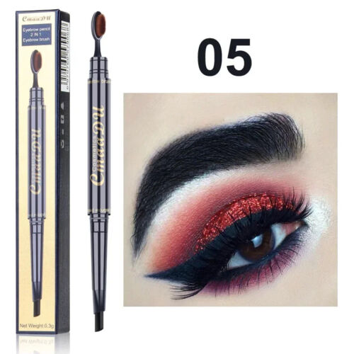 2 in 1 Double Head Ultra-fine Eyebrow Pencil Long Lasting Thin Tip Eye Brow Pen - Picture 13 of 13