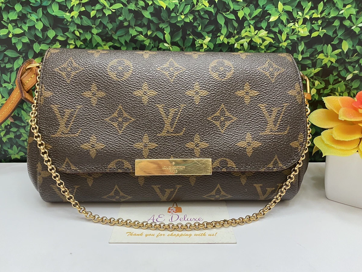 Louis Vuitton Favorite Monogram MM Burgundy Lining