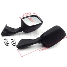 Black Side Rear View Mirrors For SUZUKI GSX1300R HAYABUSA GSXR1000 600 GSX-R750